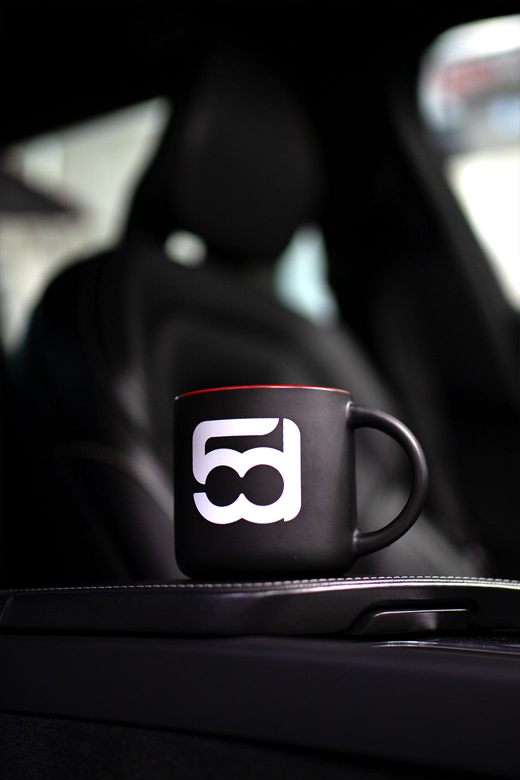 5door Black & Red Ceramic Coffee Mug